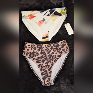CALIA by Carrie Underwood Multicolor and Leopard Print Bikinis
